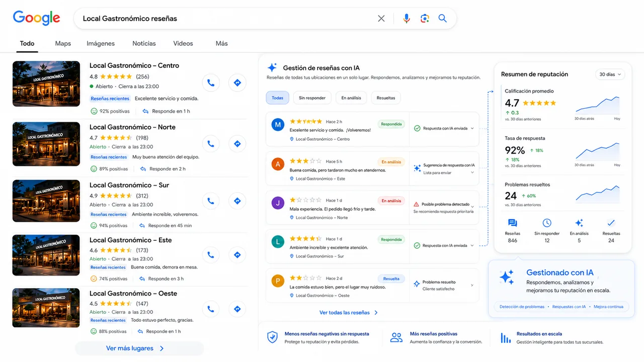 Gestión de Reseñas