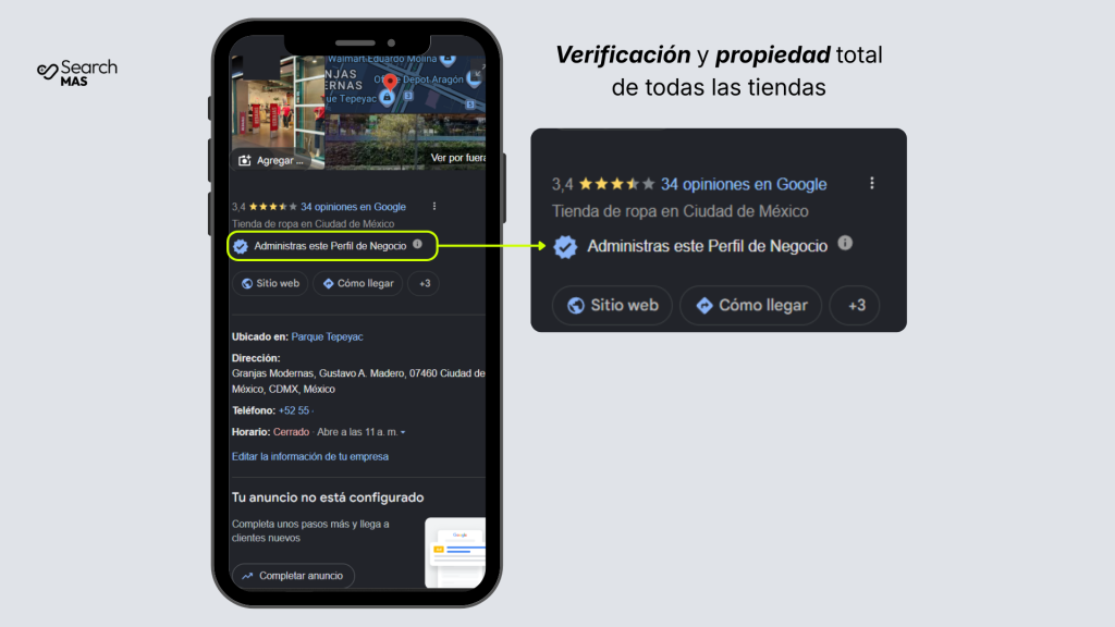 Verificación de perfil de Google Business Profile