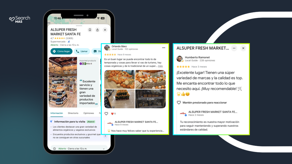 Gestión de reseñas Alsuper